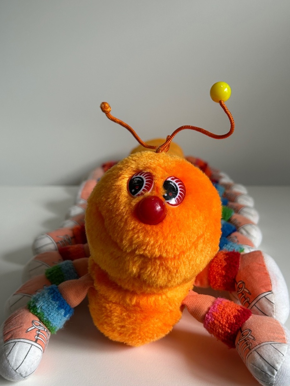 Vintage 80s Lots-a-Lots-a-Leggggggs Caterpillar 20 Legs Plush